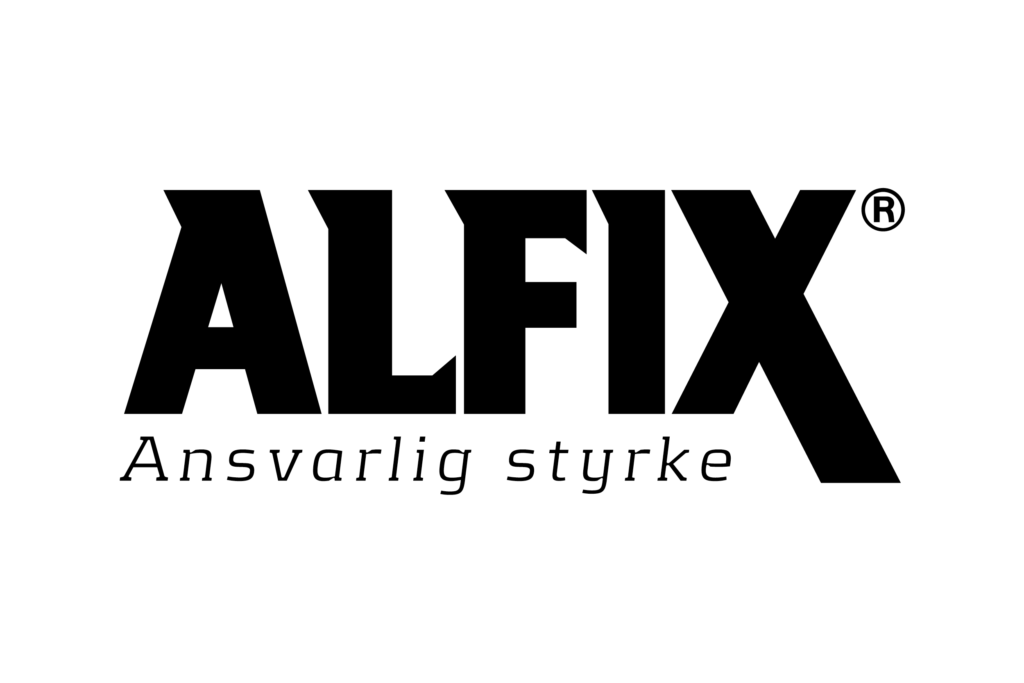 Vi Bygger Vejle: ALFIX logo med sloganet "Ansvarlig styrke".