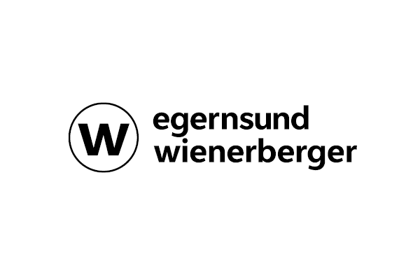 Vi Bygger Vejle: Logo for Egernsund Wienerberger med et sort 'W' i en cirkel.